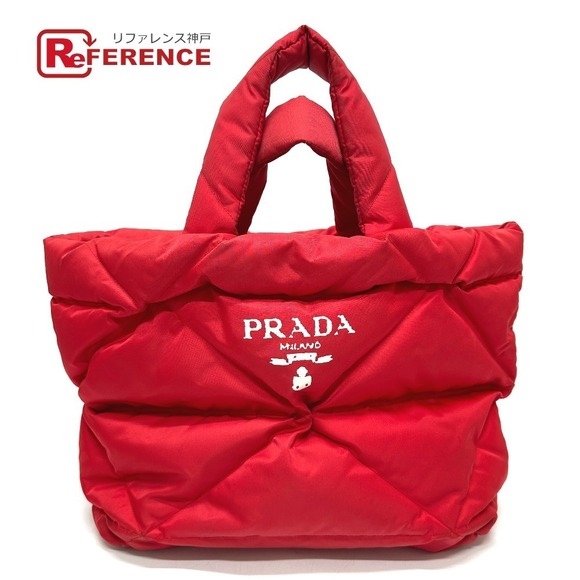 Prada Handbags - PRADA Padded Tote Bag Red